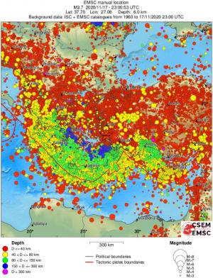 wide historical seismicity