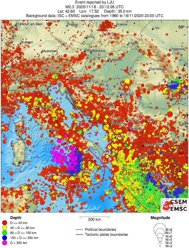 wide historical seismicity