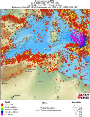 wide historical seismicity