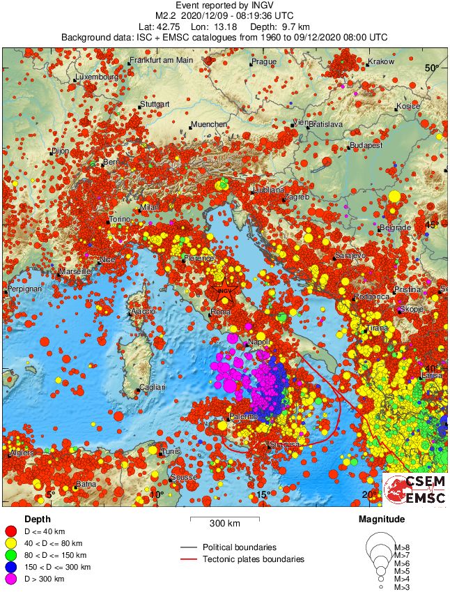 wide historical seismicity