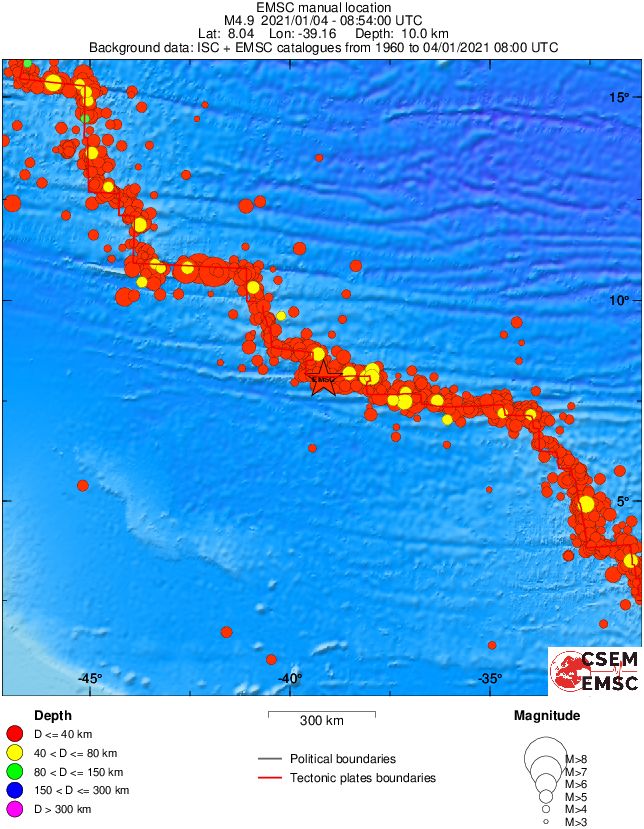 wide historical seismicity