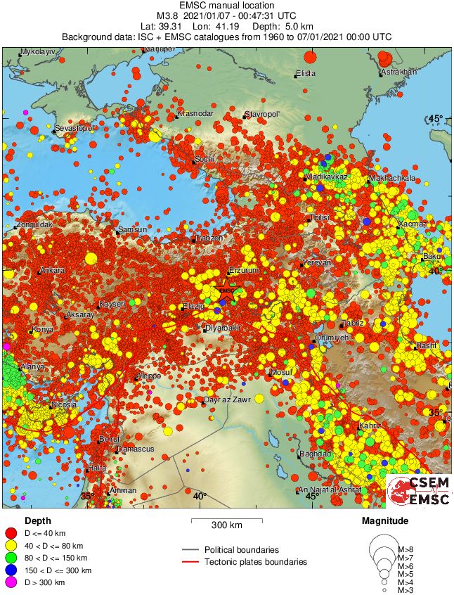 wide historical seismicity