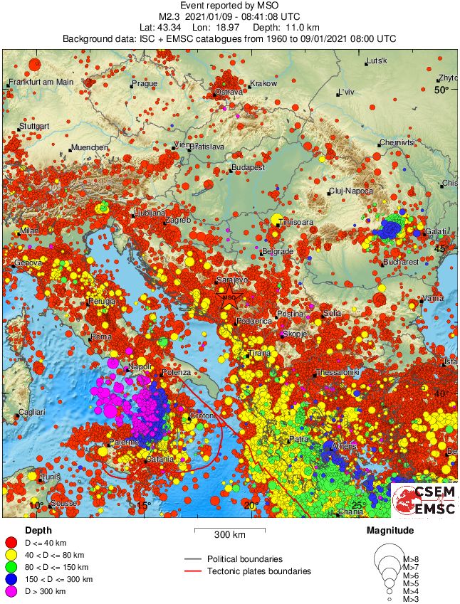 wide historical seismicity