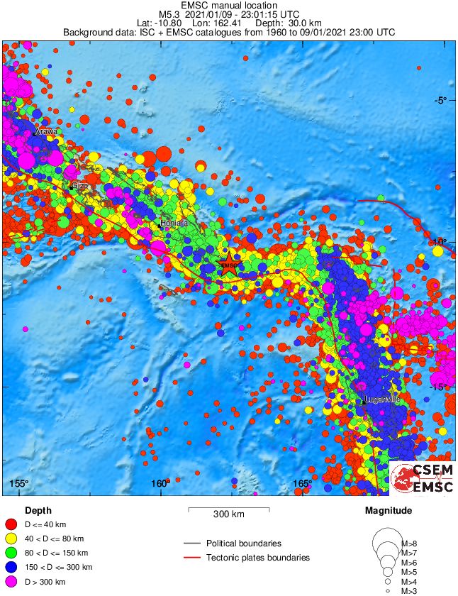 wide historical seismicity