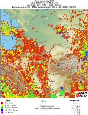 wide historical seismicity