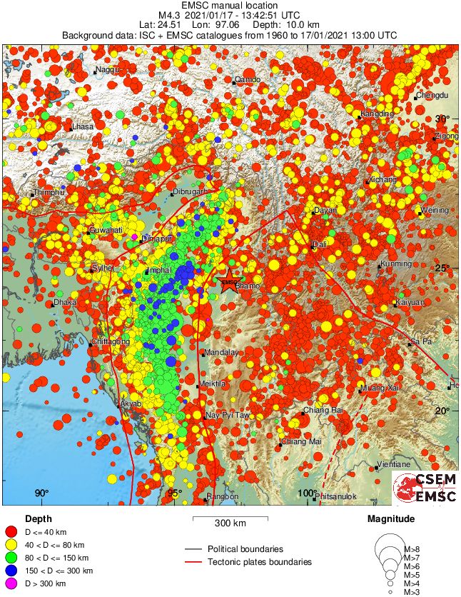 wide historical seismicity