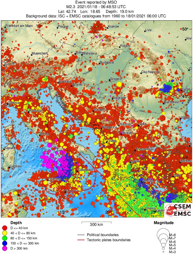 wide historical seismicity