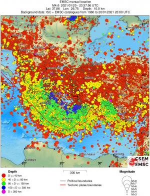 wide historical seismicity