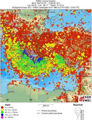 wide historical seismicity