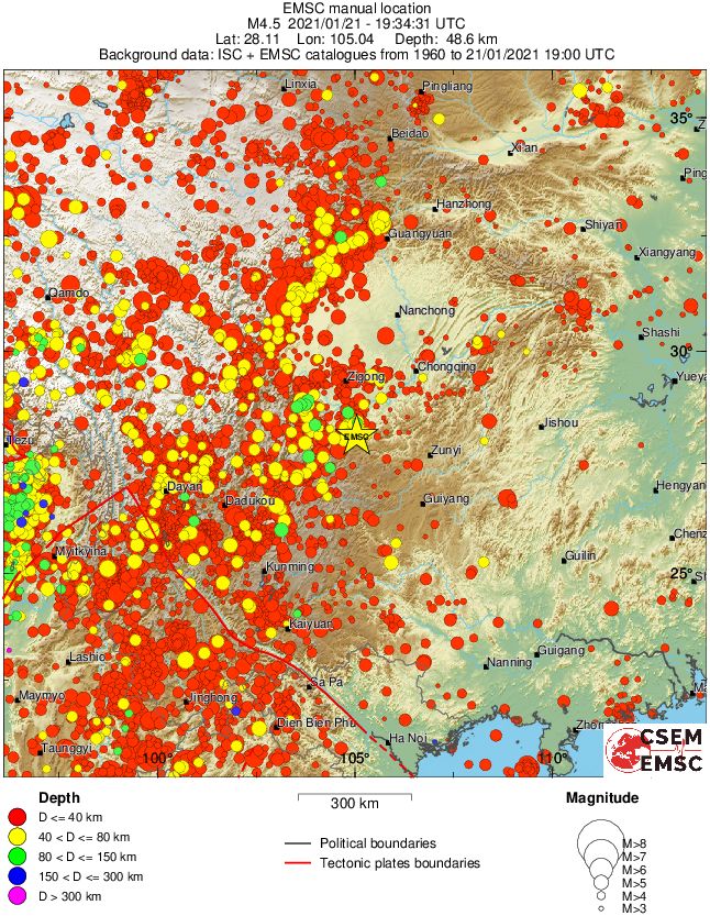 wide historical seismicity