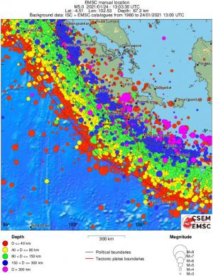 wide historical seismicity