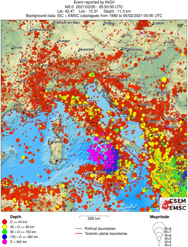 wide historical seismicity