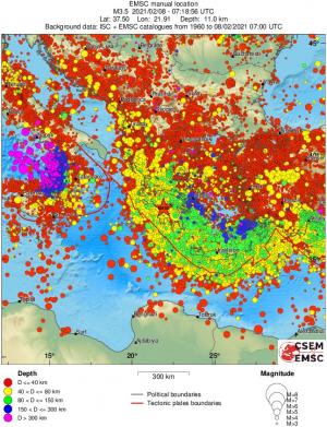 wide historical seismicity