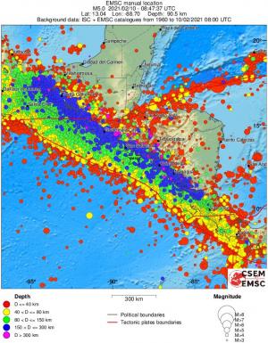 wide historical seismicity