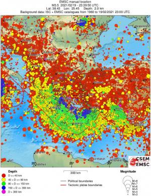 wide historical seismicity