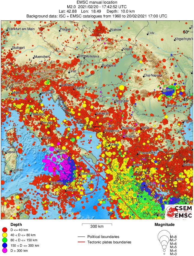wide historical seismicity