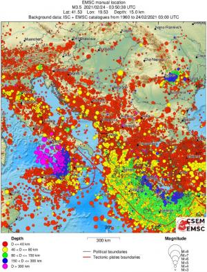 wide historical seismicity