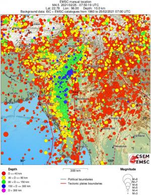 wide historical seismicity