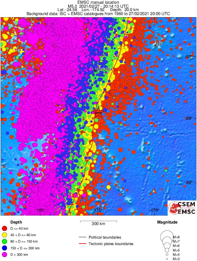 wide historical seismicity