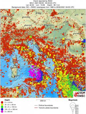 wide historical seismicity