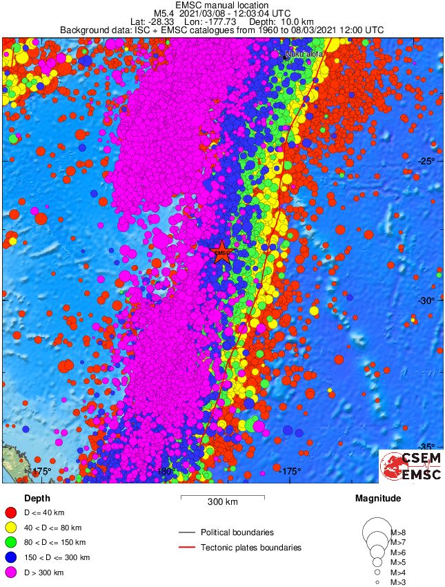 wide historical seismicity