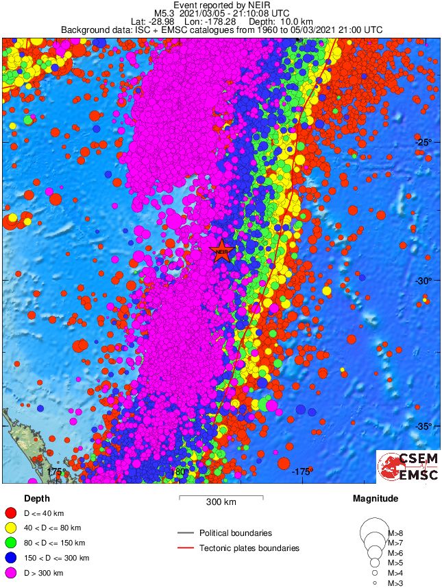 wide historical seismicity