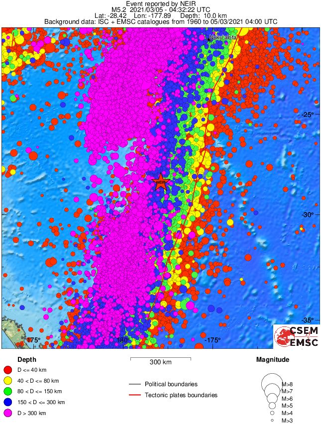 wide historical seismicity