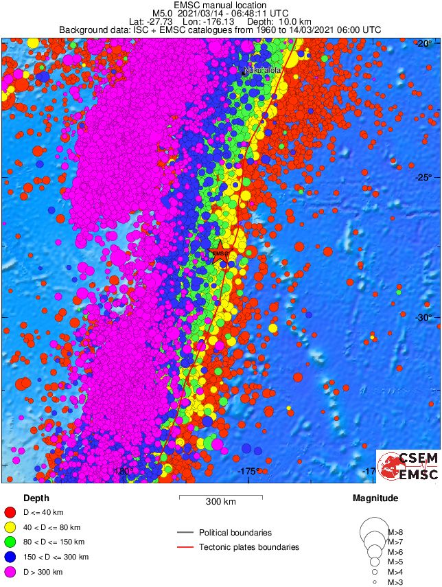 wide historical seismicity