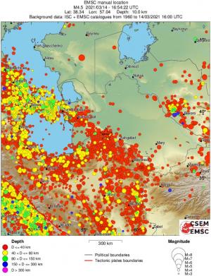 wide historical seismicity