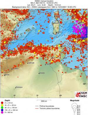 wide historical seismicity