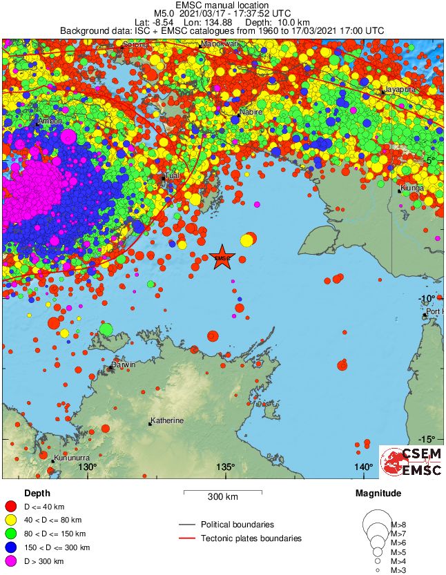 wide historical seismicity