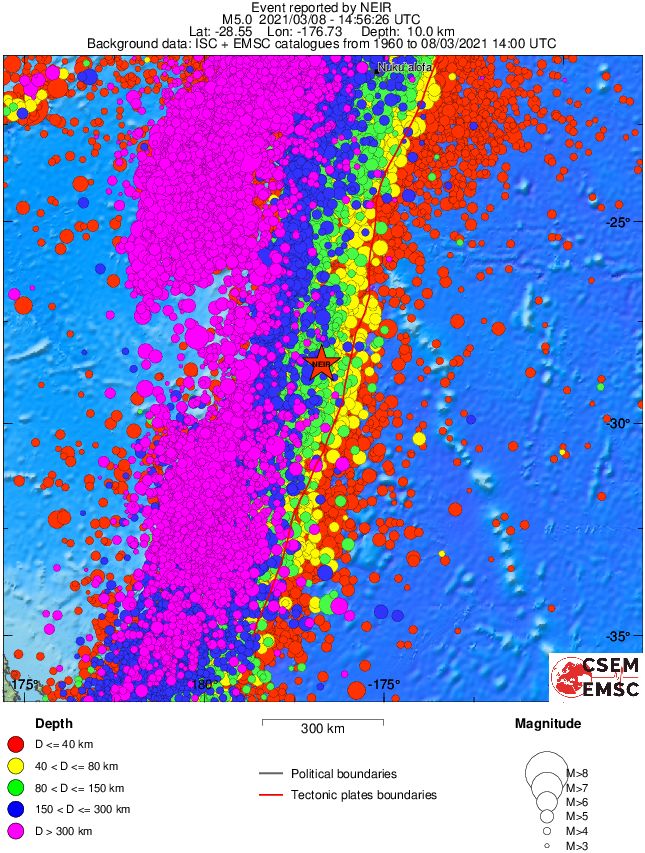 wide historical seismicity