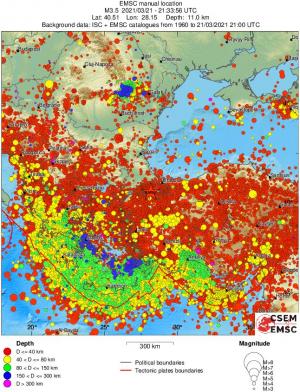 wide historical seismicity