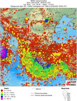 wide historical seismicity