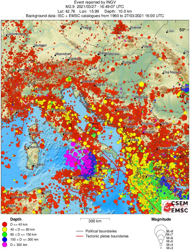 wide historical seismicity