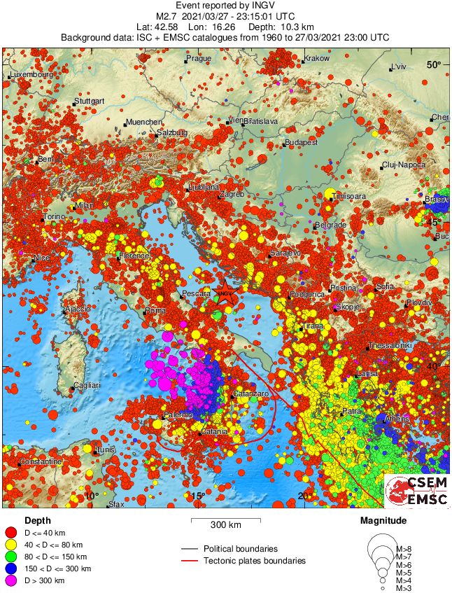 wide historical seismicity