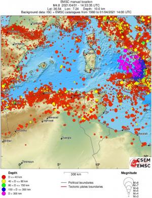 wide historical seismicity