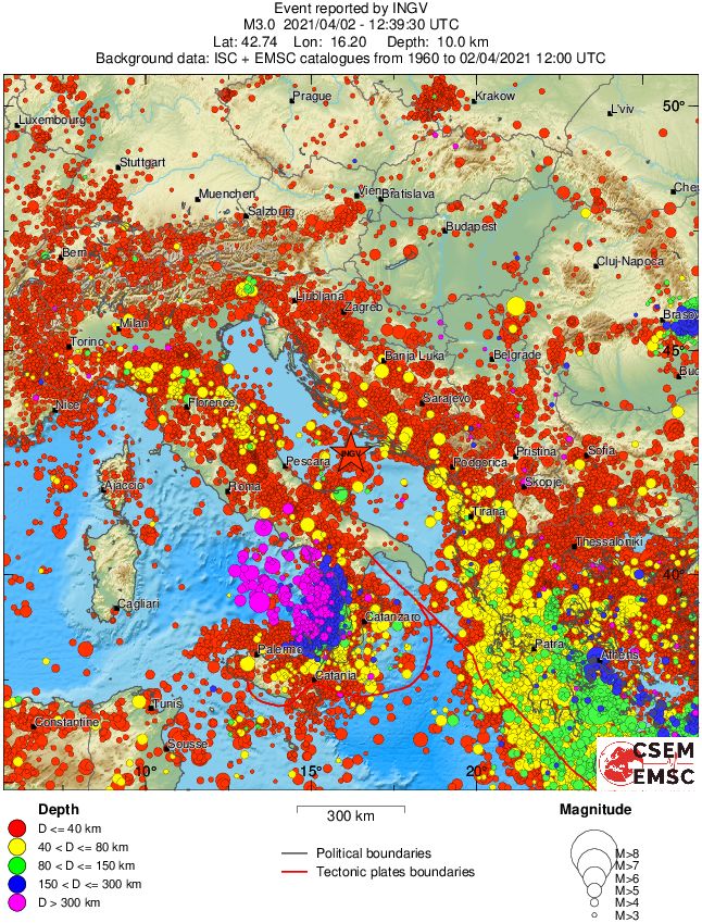 wide historical seismicity