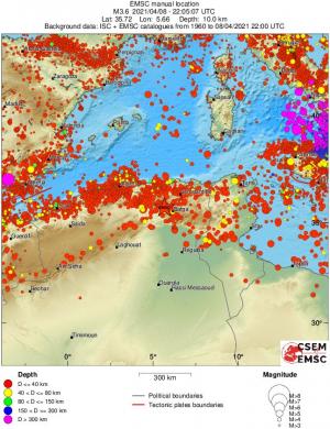 wide historical seismicity