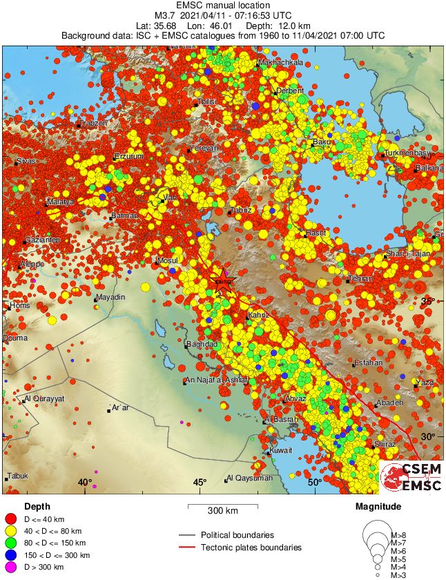 wide historical seismicity