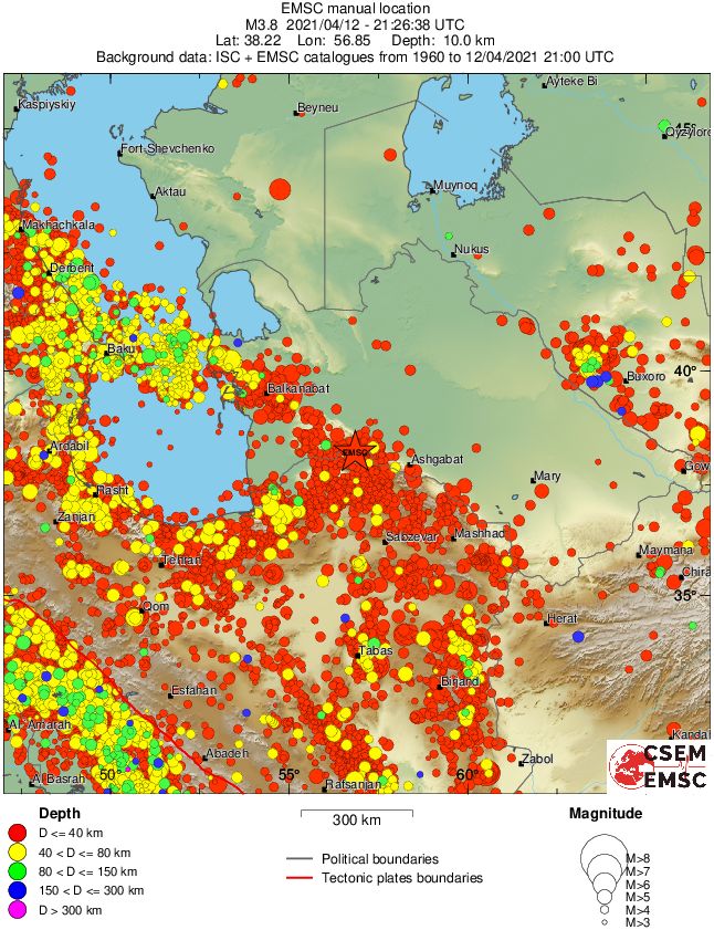 wide historical seismicity