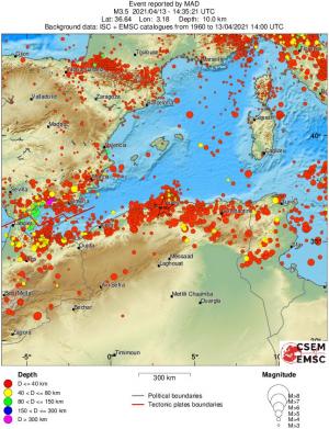 wide historical seismicity