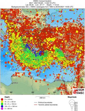 wide historical seismicity