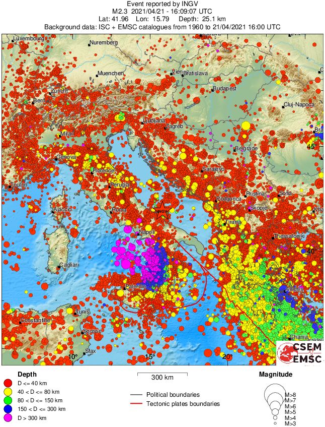 wide historical seismicity