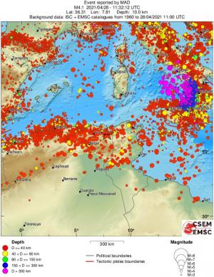 wide historical seismicity