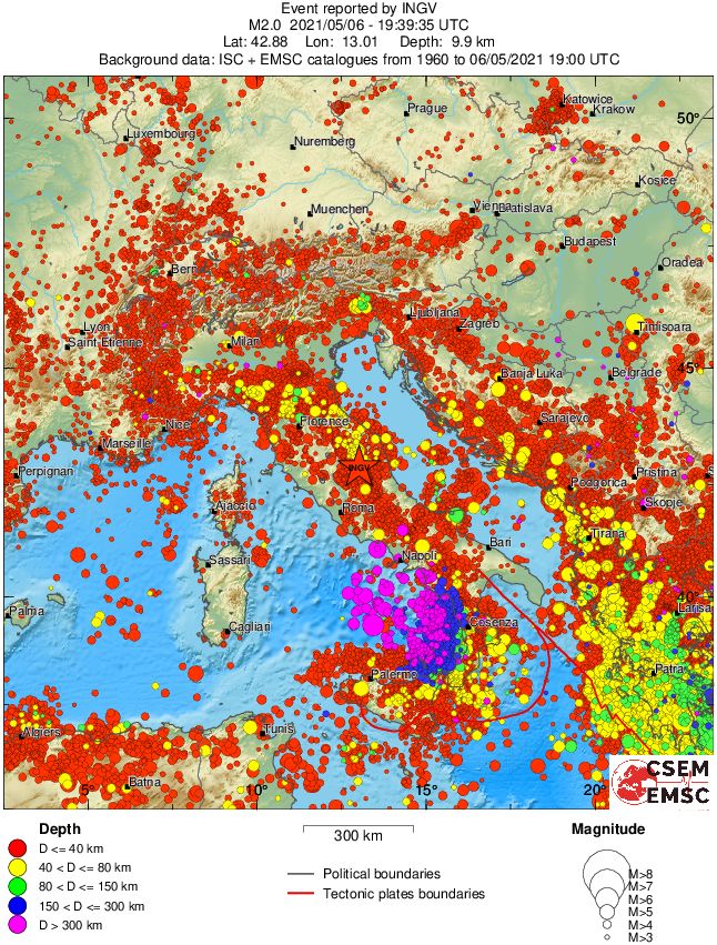 wide historical seismicity
