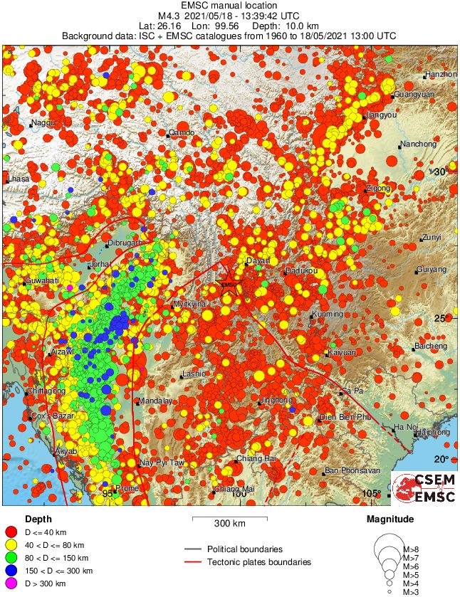 wide historical seismicity
