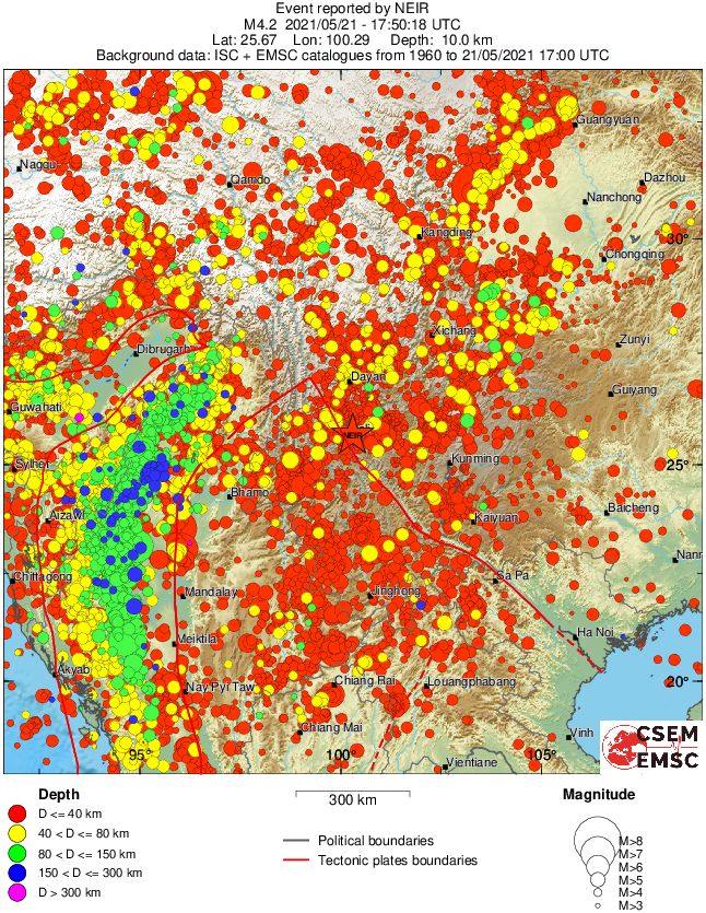 wide historical seismicity