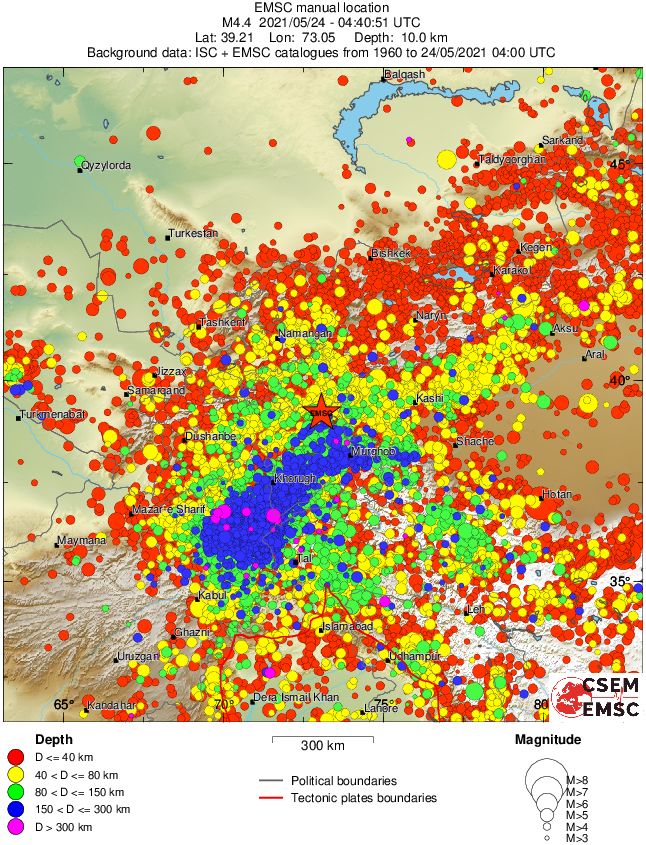 wide historical seismicity