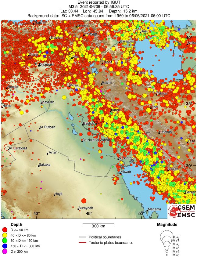 wide historical seismicity